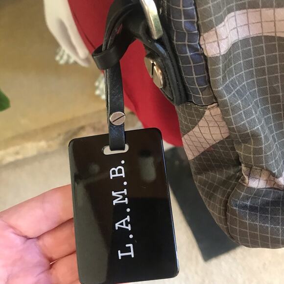 L.A.M.B. Camo Green Crossbody Bag with Zipped Pockets - Picture 6 of 10